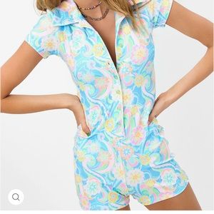 Frankie’s Bikinis Terry Cloth Romper